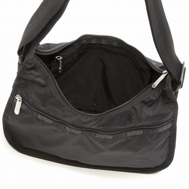 レスポートサック LeSportsac ショルダーバッグ 斜めがけバッグ 7520 5982 Classic Hobo クラシックホーボー BLACK SOLID ブラック｜salada-bowl｜03