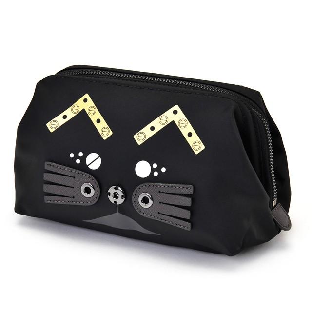 マークバイマークジェイコブス Marc by Marc Jacobs 化粧ポーチ 小物入れ 機能的 コスメポーチ ブランド マークバイ レディース 猫 スタッズ ナイロン ブラック Marc by Jacobs 化粧ポーチ 小物入れ スタッズ ナイロン m0007247