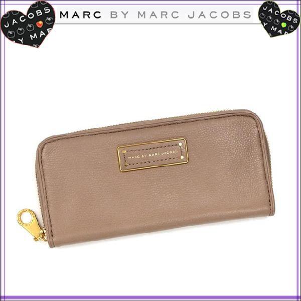 美しい レディース ラウンドファスナー長財布 長財布 財布 Jacobsマークバイマークジェイコブス Marc By Marc サイフ さいふ 長札 牛革 メンズ セール ヌードベージュ 財布