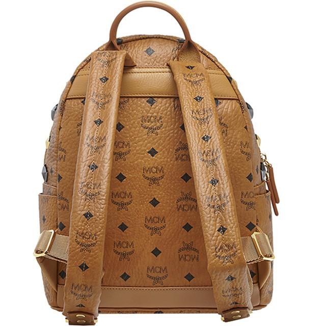 MCM エムシーエム リュック コニャック バックパック スタッズ MCM エムシーエム リュック コニャック バックパック スタッズ