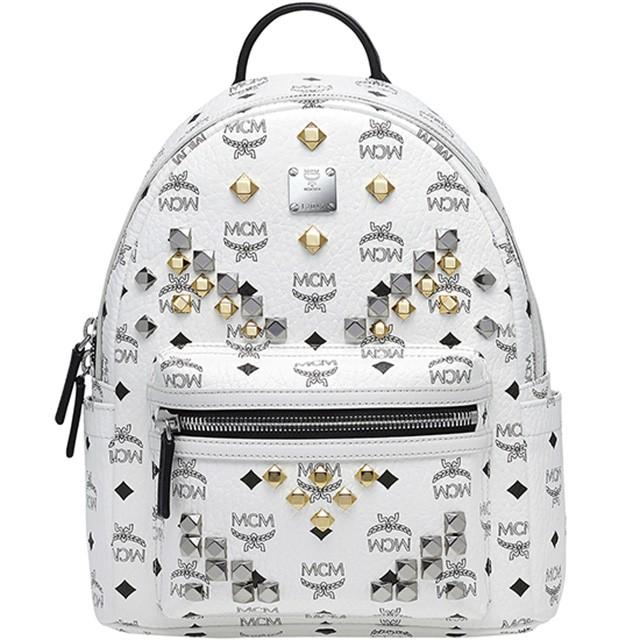 5年保証 Mcm リュック エムシーエム リュックサック Mmk6sve19 バック Small Stark Backpack スモール スターク バックパック S ホワイト White 白 を豊富に品揃え Gerbang Smpn1maba Sch Id
