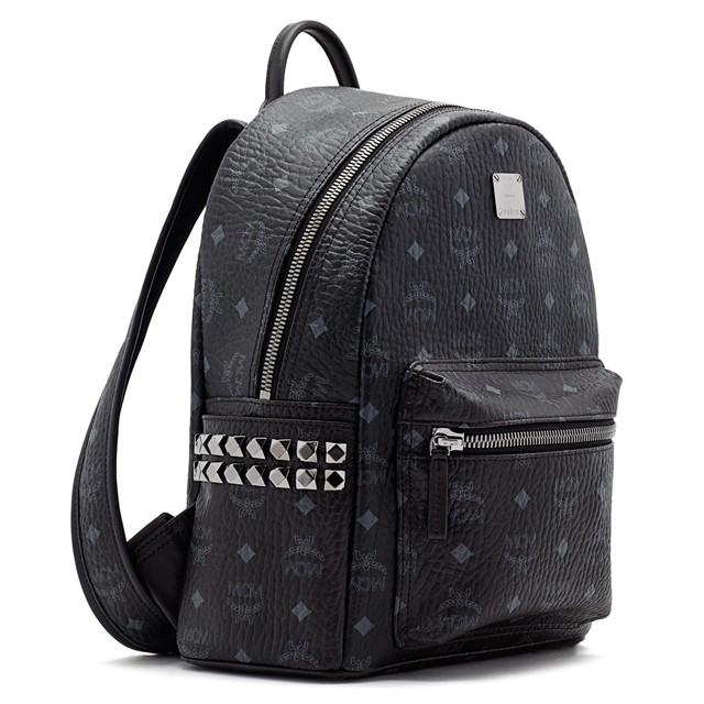 MCM リュック エムシーエム リュックサック MMK6SVE37 バック SMALL STARK BACKPACK スモール スターク バックパック S ブラック BLACK 黒｜salada-bowl｜02