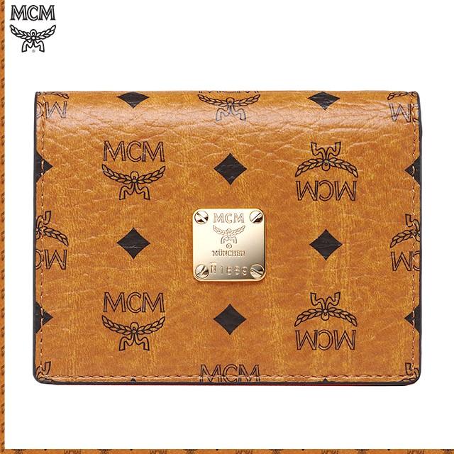 MCM エムシーエム カードケース 名刺入れ 韓国 正規品 コニャック レディース メンズ ブランド おしゃれ 新作 新品 誕生日 クリスマス プレゼント 女性 贈り物