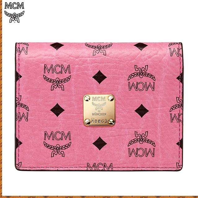 MCM エムシーエム カードケース 名刺入れ 韓国 正規品 ピンク