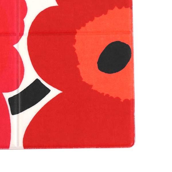 マリメッコ marimekko ランチョンマット テーブルマット 068929 001 PIENI UNIKKO COATED COTTON PLACEMAT WHITE/RED ウニッコ柄ホワイト+レッド系マルチ｜salada-bowl｜02