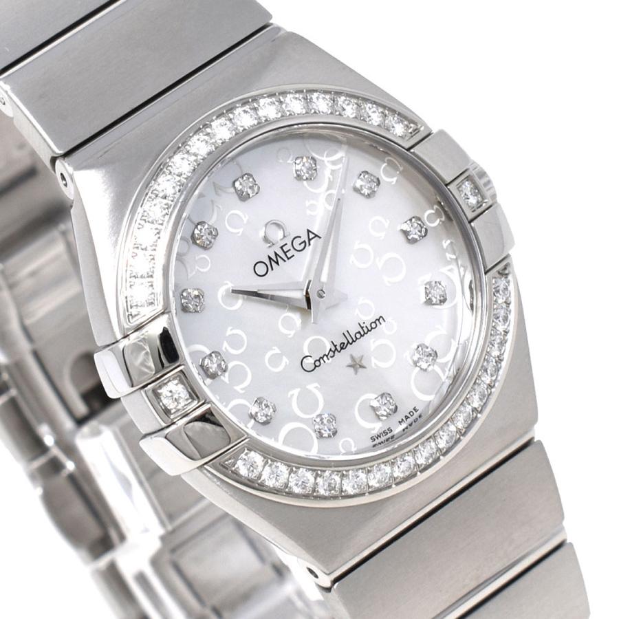 OMEGA オメガ 腕時計 コンステレーション ダイヤモンド 123.15.27.60.55.005 レディース ウォッチ 海外正規品 ホワイト+シルバー｜salada-bowl｜02