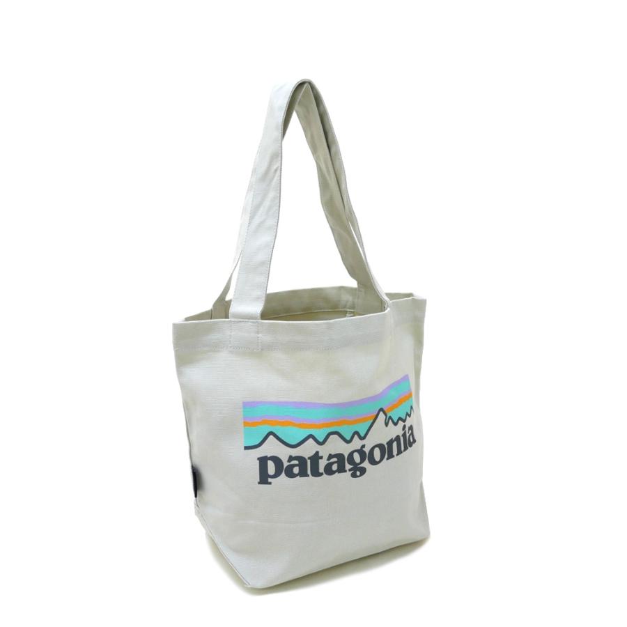 パタゴニア patagonia トートバッグ ミニトートバッグ キャンバスバッグ MINI TOTE 59275 PLBE PASTEL P-6 LOGO BLEACHED STONE ナチュラルベージュ｜salada-bowl｜02