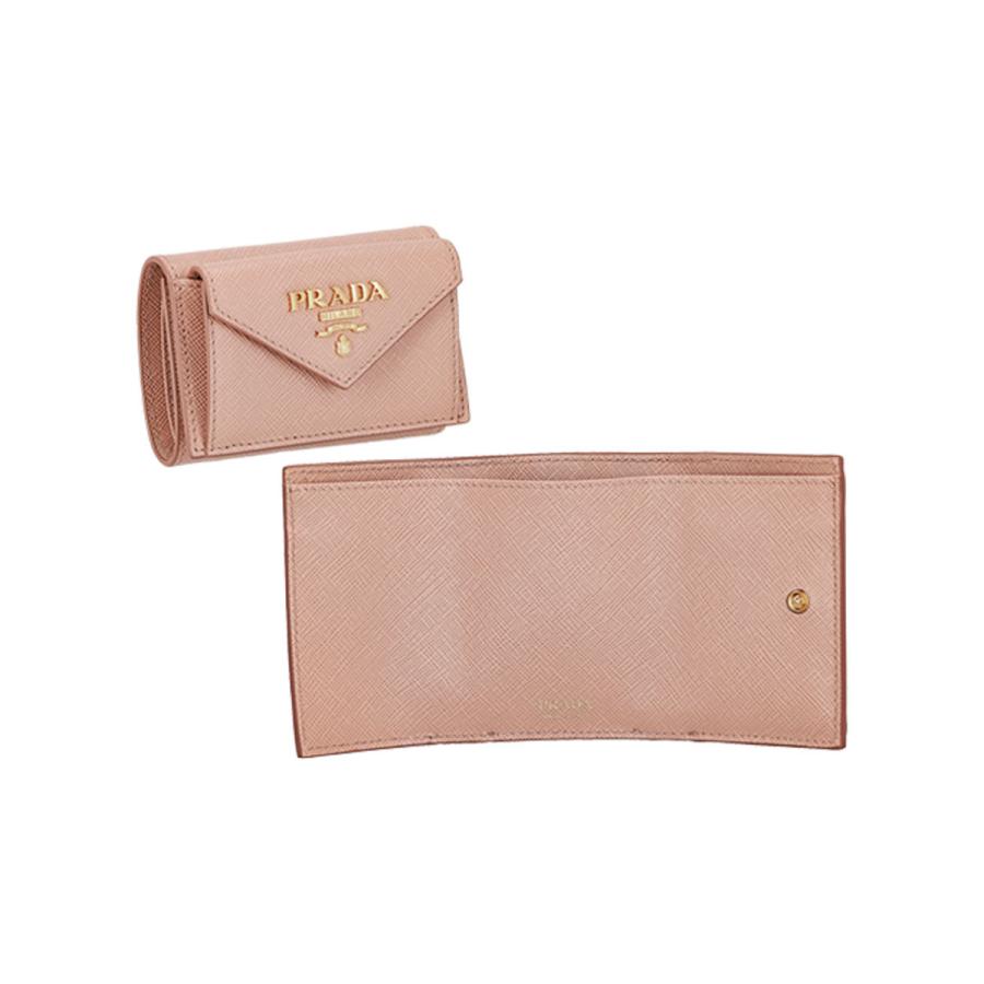 PRADA プラダ 財布 三つ折り財布 折りたたみ財布 小銭入れ付き PRADA プラダ 財布 三つ折り財布 折りたたみ財布 小銭入れ付き