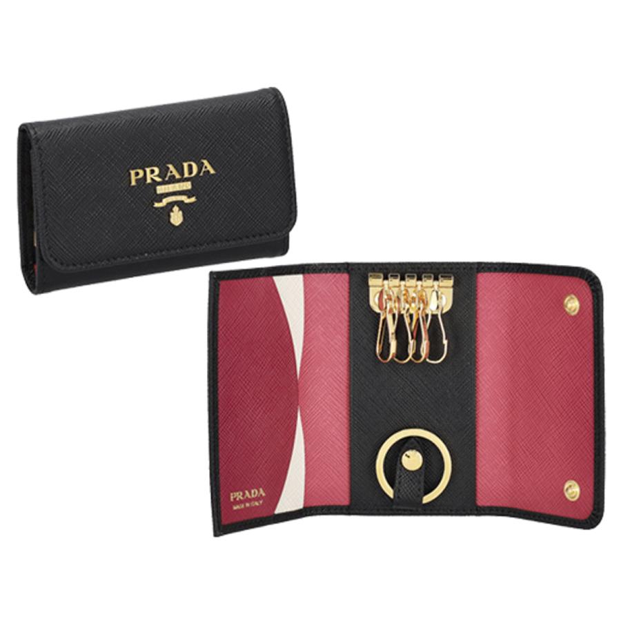 PRADA プラダ キーケース キーリング付き 4連キーケース PRADA プラダ キーケース キーリング付き 4連キーケース