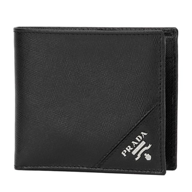PRADA プラダ 財布 二つ折り メンズ 新作 小銭 サフィアーノ PRADA プラダ 財布 二つ折り メンズ 新作 小銭 サフィアーノ