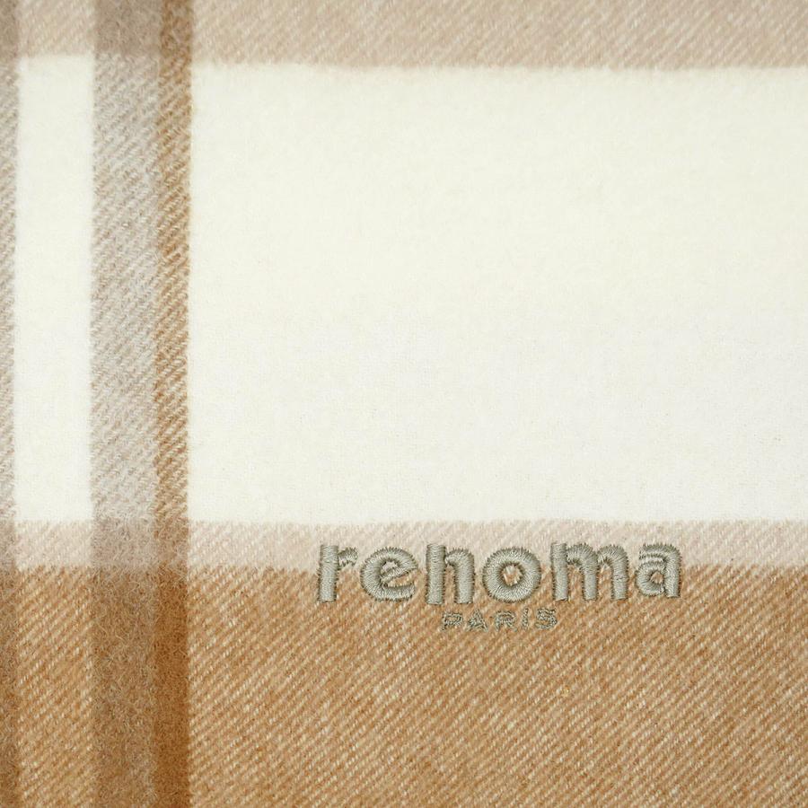 レノマ renoma マフラー ストール R9913 CHECK 3 チェック カシミヤ カシミア レディース ベージュ系+マルチカラー｜salada-bowl｜02