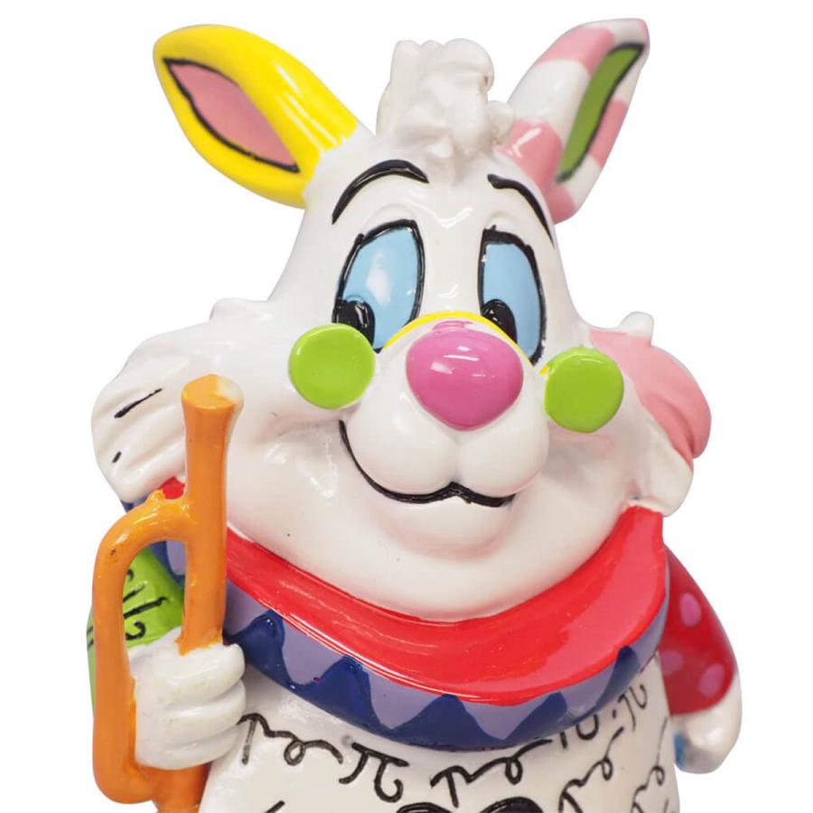 大特価 ロメロ ブリット Romero Britto ディズニーブリット Disney By Britto フィギュア 人形 置物 白うさぎ ミニフィギュア ふしぎの国のアリス 新品 エネスコ ディズニー ブリット フィギュア アリスに出てくるうさぎ カラフル 人形 置物 人気 おしゃれ