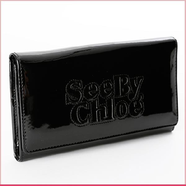 シーバイクロエ 長財布 ブラック レディース財布 see by chloe 人気 二つ折り ブランド｜salada-bowl｜02