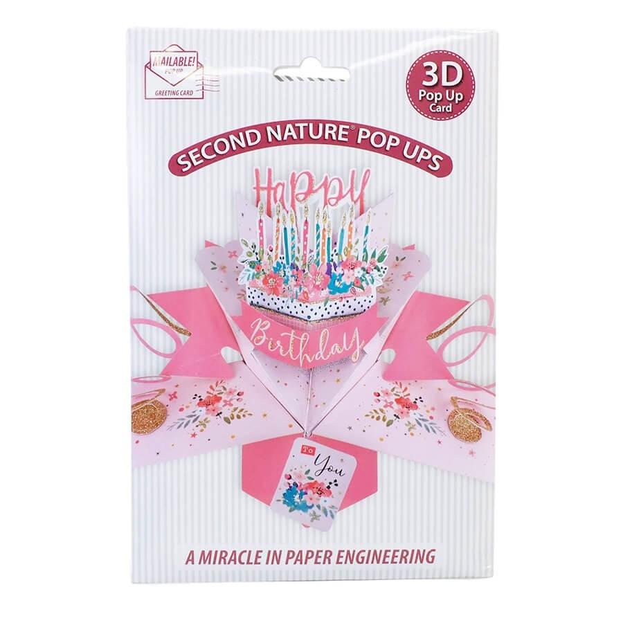セカンドネイチャー Second Nature ポップアップカード バースデーケーキ Pop172 ピンク 誕生日 ハッピーバースデー 3d ポイント消化 Secnat Pop172 Salada Bowl おしゃれブランド通販 通販 Yahoo ショッピング