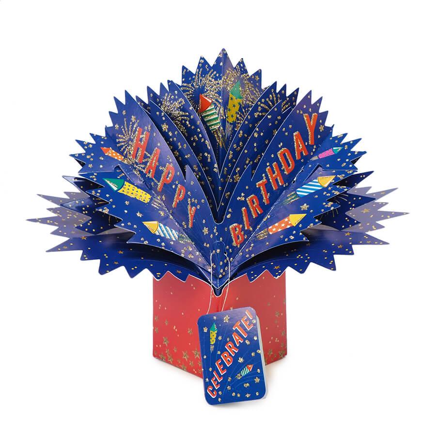 セカンドネイチャー ポップアップカード ハッピー バースデー セレブレイト ファイヤーワークス Pop185 誕生日 3d 花火 メッセージカード イベント Secnat Pop185 Salada Bowl おしゃれブランド通販 通販 Yahoo ショッピング