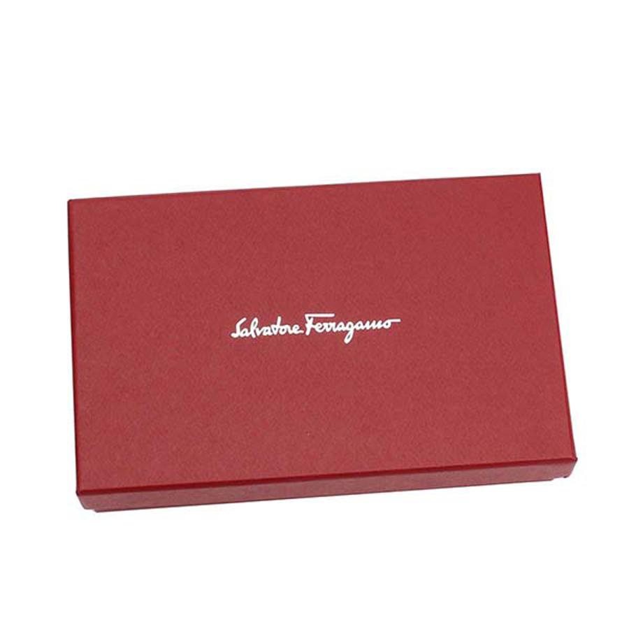 サルバトーレ フェラガモ Salvatore Ferragamo 財布 22C843 724151 エンボス ガンチーニ 小銭入れ付 ラウンドファスナー長財布 RED CHILE＋WINE レッド系｜salada-bowl｜06