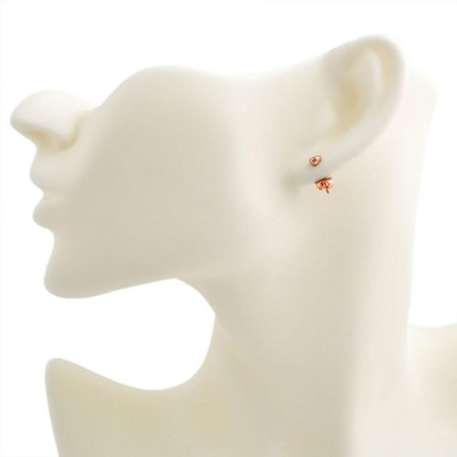 ティファニー エルサペレッティ ダイヤモンド バイザヤード ピアス k18  