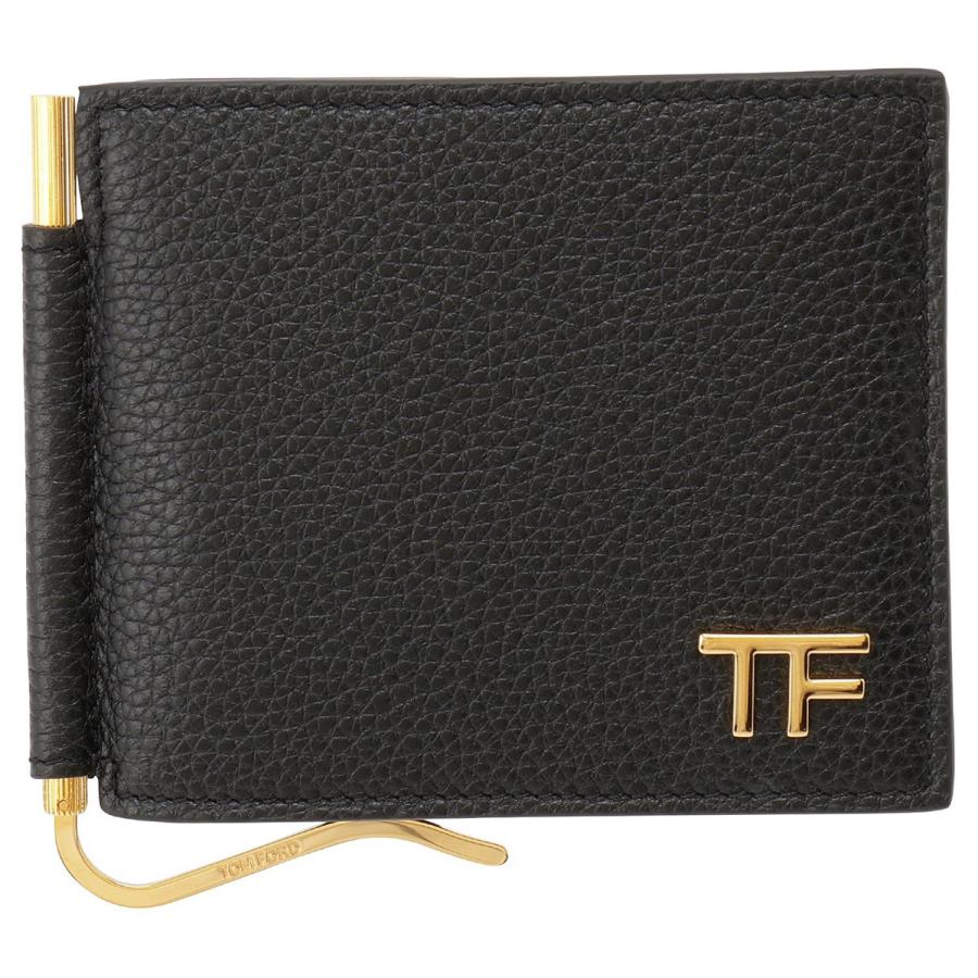 トムフォード TOM FORD 財布 カードケース マネークリップ 小銭入れ無し YT231 LCL158G 1N001 bwtd00041m BLACK ブラック｜salada-bowl｜05