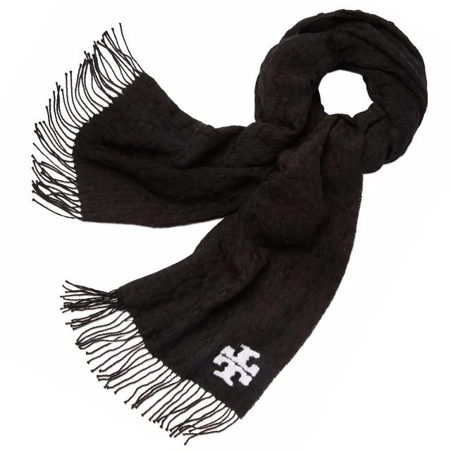 売り切れ必至 トリーバーチ Tory Burch マフラー メリノウール ブラック レディース クリスマス 新作 ブランド 黒 ホワイト 白 リバーシブル 正規品 誕生日 プレゼント 女性 Trb 001 Salada Bowl おしゃれブランド通販 通販 Yahoo ショッピング 受賞