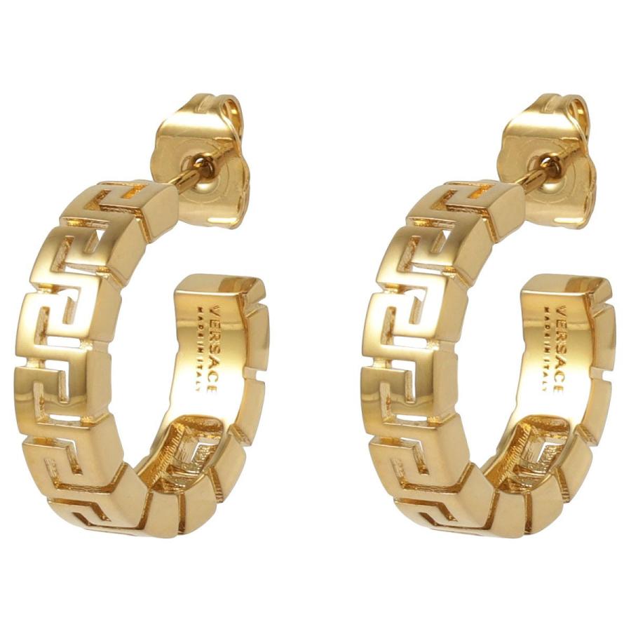 VERSACE ヴェルサーチ フープピアス ゴールドカラー 片耳 VERSACE ヴェルサーチ フープピアス ゴールドカラー 片耳