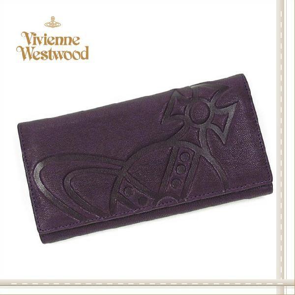 Vivienne Westwood ヴィヴィアンウエストウッド さいふ 財布 サイフ 長財布 ブランド レディース メンズ giantorb VIOLA（パープル）｜salada-bowl