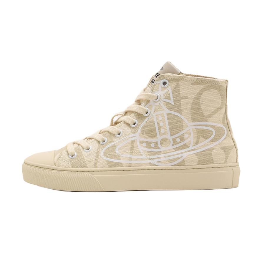 ヴィヴィアンウエストウッド Vivienne Westwood スニーカー 靴 PLIMSOLL HIGH TOP 23SS 75010001W-W00JW-P203 シューズ レディース ベージュ系｜salada-bowl｜02