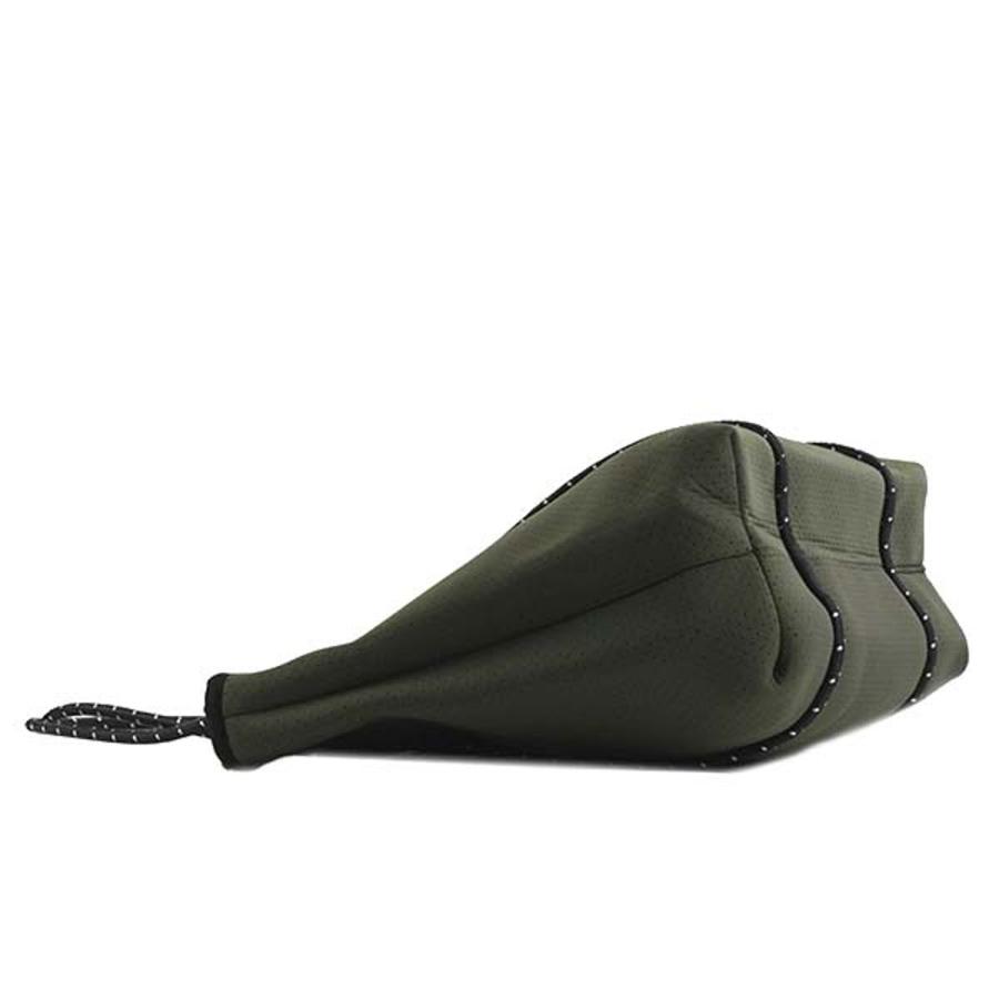 還元祭 ウィローベイ Willow Bay ネオプレン トートバッグ 1107 Boutique ブティックコレクション ファスナー ショルダー トート Khaki カーキグリーン系 新品 Www Yalaphone Com