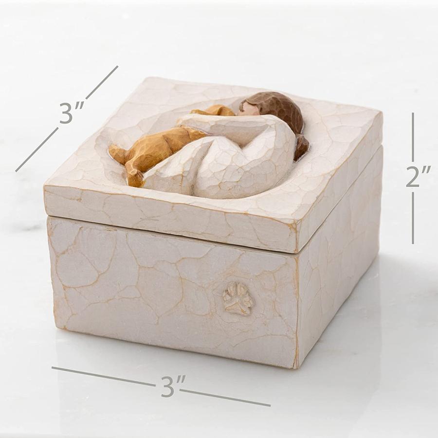 ウィローツリー Willow Tree ボックス 箱 置物 人形 26603 真実 True keepsake box フレンドシップ キープセイクボックス 女性 犬 メッセージング・プレゼント｜salada-bowl｜03