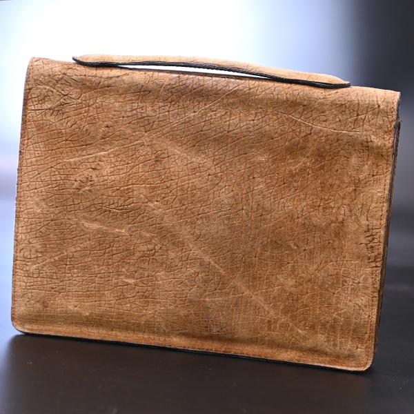 本物 美品 ヴァレクストラ 極希少 シャーロックキー 総カバ革 ヒポレザー メンズビジネスバッグ 鍵付きブリーフケース 書類バッグ VALEXTRAの画像