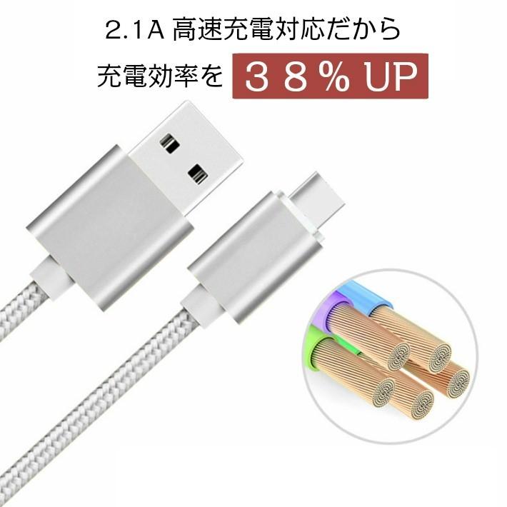 iPhone Android 両用リバーシブルケーブル 「5カラー」アルミニウム