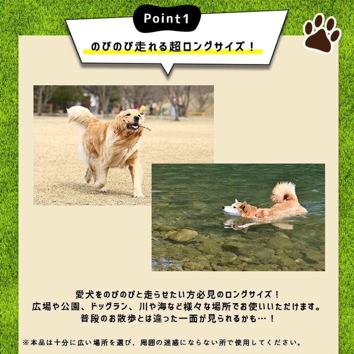 超々々ロングリード 50m 犬用【全5色】平型 幅2.5cm 丈夫なフェイクナイロン フラットタイプ｜sale-store｜04