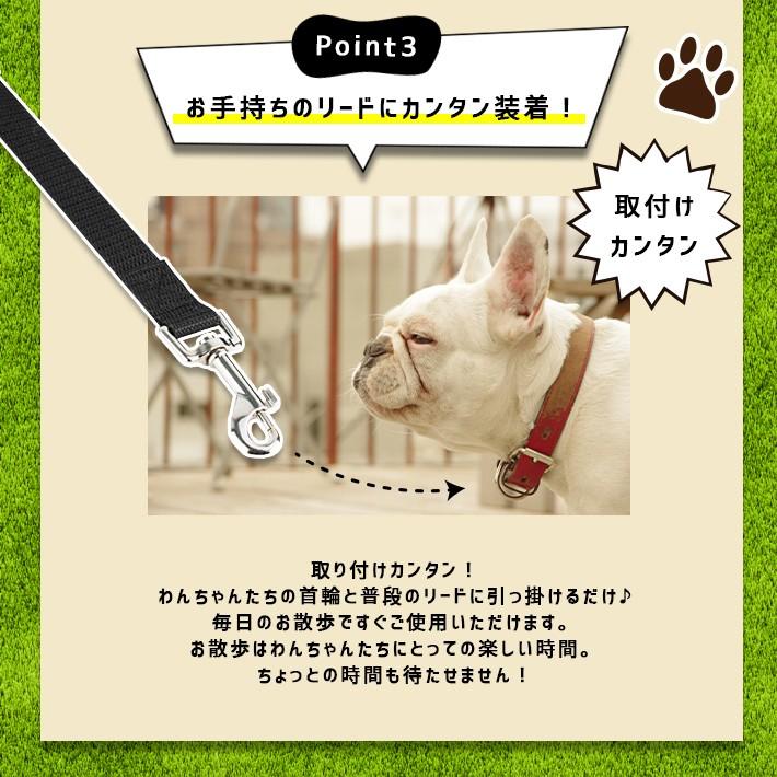 犬 2頭引き 54cm タイプ ダブルリード デュアルリード 延長リード普段のリードに装着 Off 延長リード普段のリードに装着