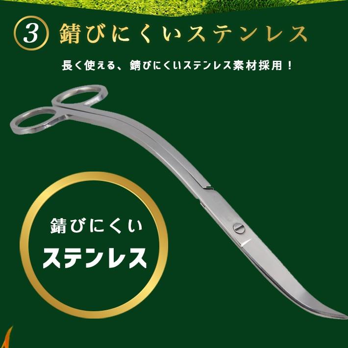 水槽用 トリミング ハサミ S字 波型 ウェーブ カーブ 水草カット