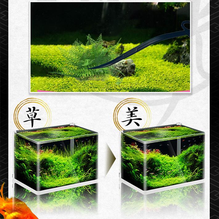 送料無料 アクアリウムハサミ ライト 水槽 ハサミ 3点 セット ピンセット 石 トリミング インテリア