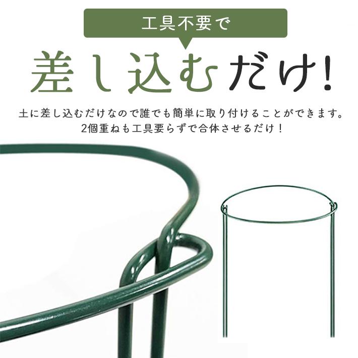 花 ささえ 支柱 ジョイント不要 「10本セット Sサイズ」幅21×高35×奥