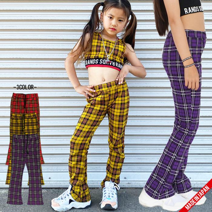 チェックフレアスウェットパンツ メール便可 フレアパンツ