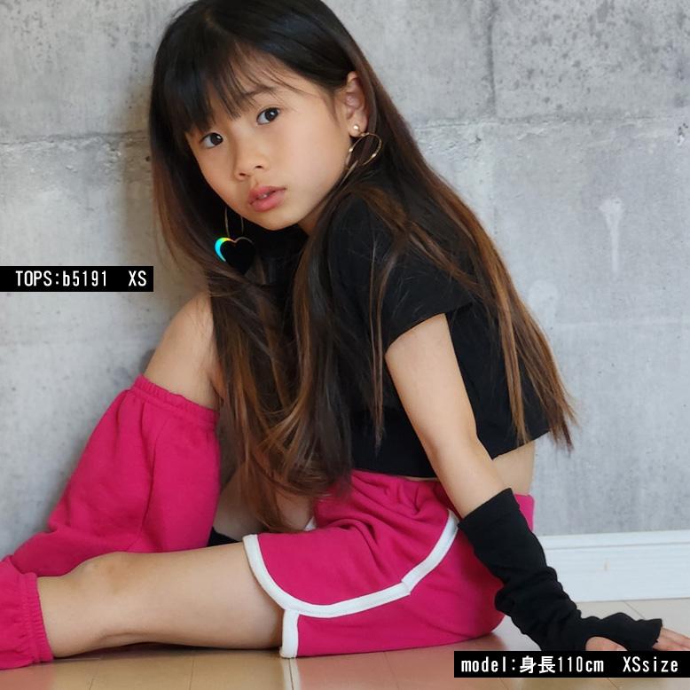 パイピングショートパンツ 短パン 日本製 シンプル キッズ ダンス衣装