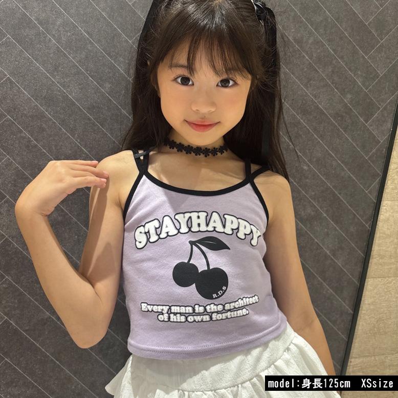 チェリーpt配色キャミ 日本製 インナー ダンス 衣装 ジュニア