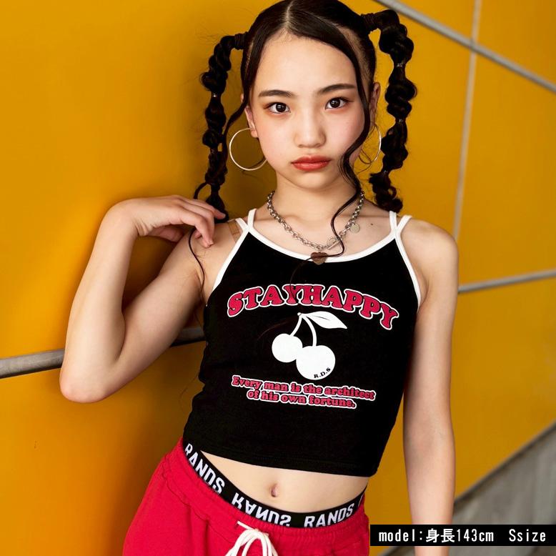 チェリーpt配色キャミ 日本製 インナー ダンス 衣装 ジュニア