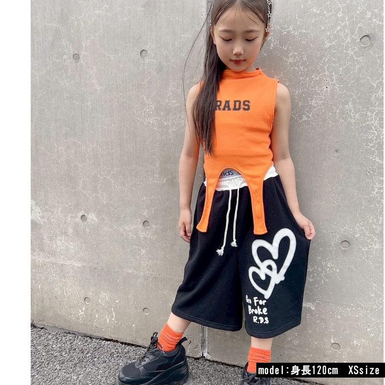 スウェットハーフパンツ ゆったり キッズ ダンス衣装 ジュニアb5287/18