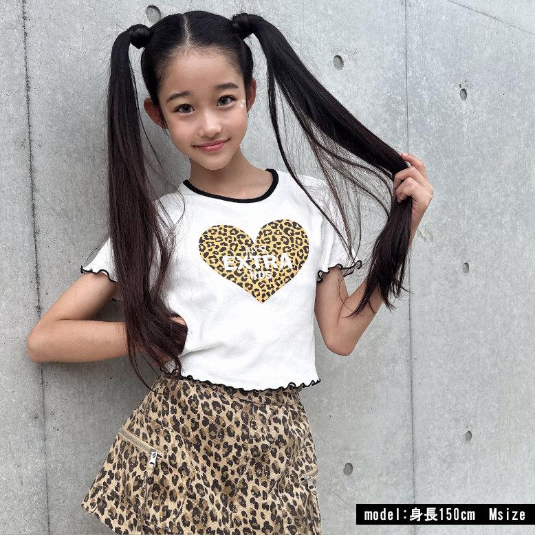 【るるん様＊専用】ご入学9点セット　レオパード柄 レオパードハートptT 半袖T Tシャツ 日本製 キッズ ヒョウ柄 ダンス