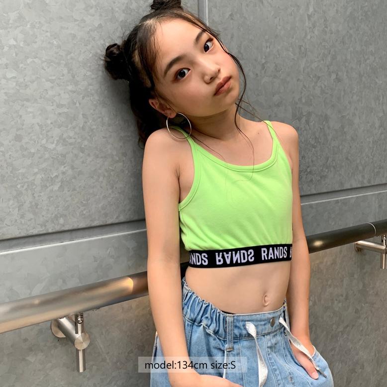 ロゴゴムショートキャミ 日本製 インナー ダンス 衣装 ジュニア ロゴゴムショートキャミ 日本製 インナー ダンス 衣装 ジュニア