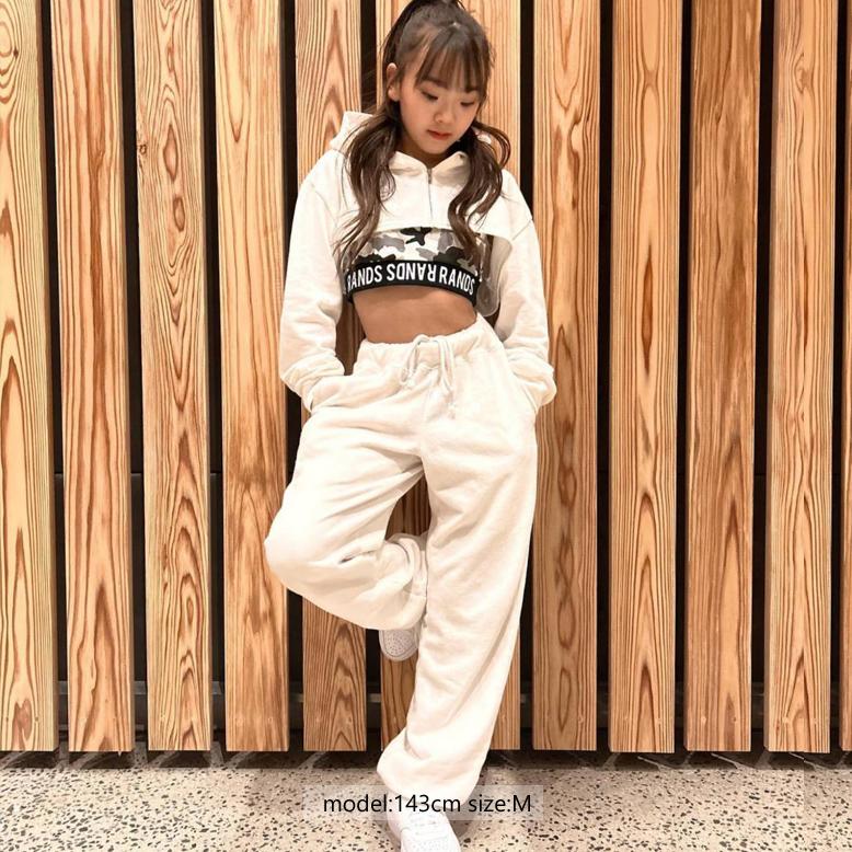 RandS/RベリーショートZIP-PK プリント 日本製 キッズ ダンス衣装