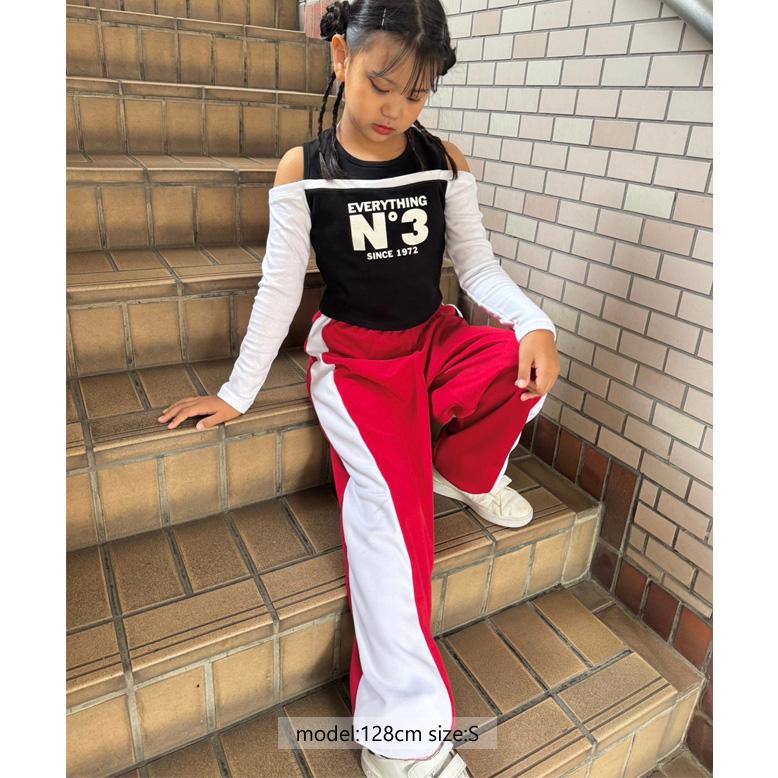 希少　as roma ジャージ上下ハーフパンツ3点セット 赤/白 配色ジャージパンツ パンツ キッズ 派手 ダンス衣装 r1027/24