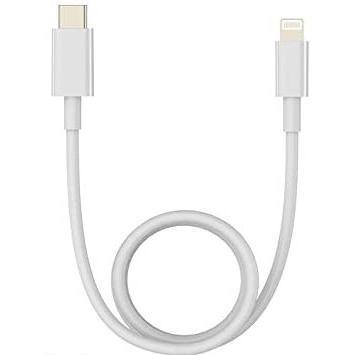 USB-C ＆ ライトニング (Lightning)ケーブル【Apple MFi認証取得済】,急速充電＆データ同期、ホワイト　ストレートケーブル1.2m C to lightning Coil Cable | 