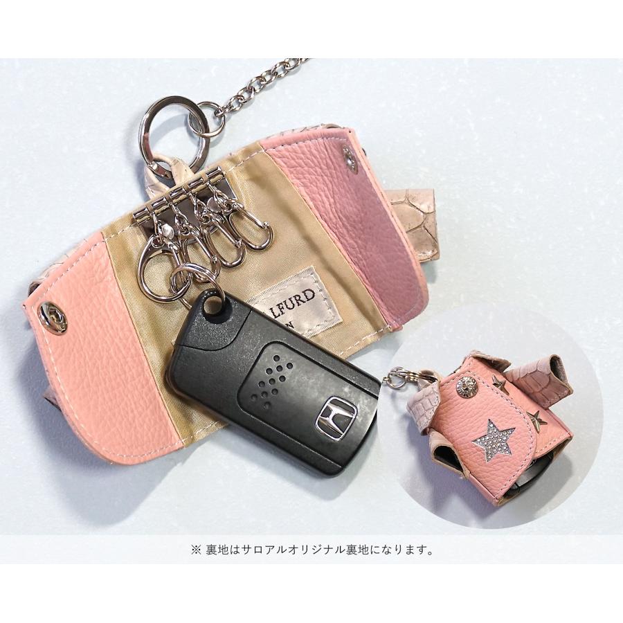 SALON DE ALFURD TOKYO キーケース レディース 車 スマートキー 革 本 