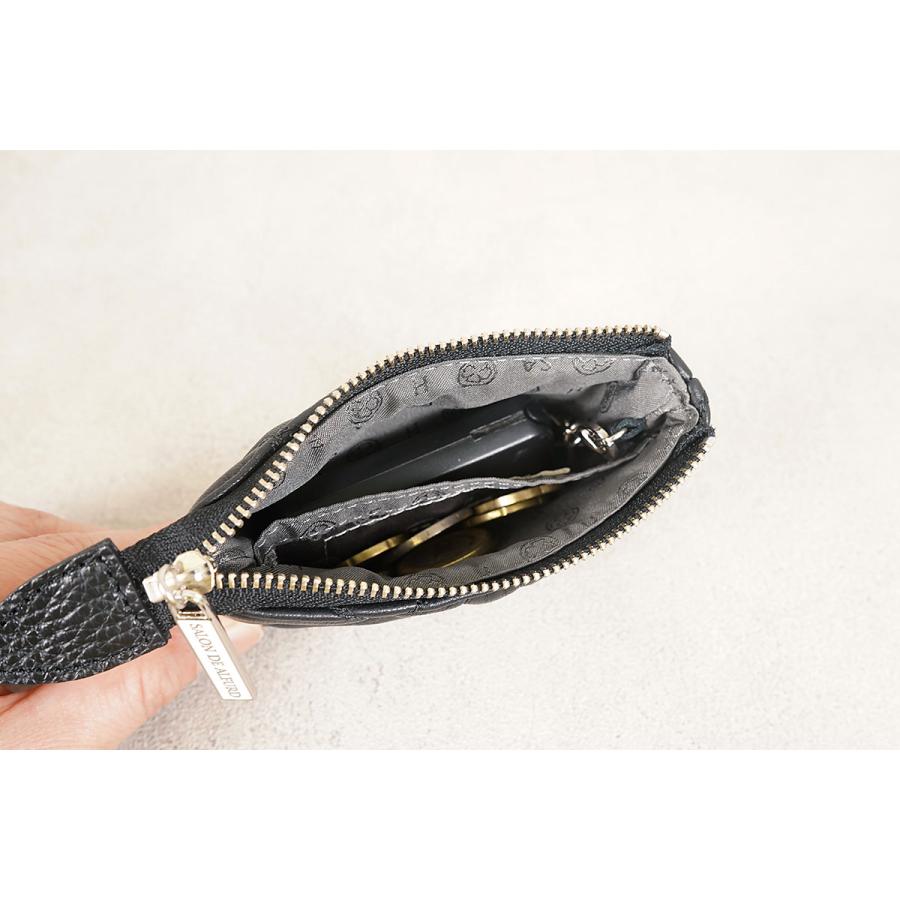 ☆未使用☆サロンドアルファード☆ 本革ケース☆小物入れ型押し加工 SALON DE ALFURD TOKYO キーケース スマートキー レディース