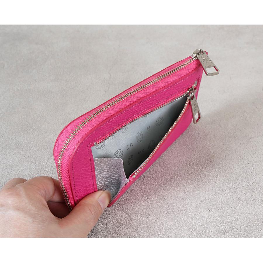 財布 レディース ミニ財布 コインケース コンパクト 薄い 小さめ 本革 グレインドカーフスキン スマイル 人気 ブランド サロンドアルファード 1923-gr-sの画像
