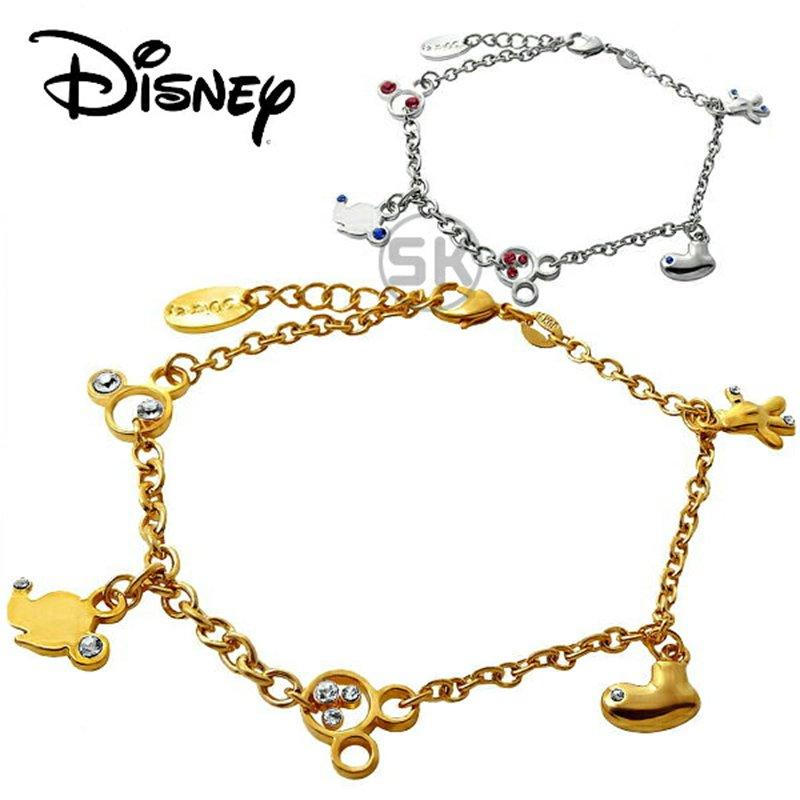 ディズニー ブレスレット レディース ミッキー アクセサリー スワロフスキー 18金 加工 Disney Y 272 1 Disney 時計 革製品 Salon De Kobe 通販 Yahoo ショッピング