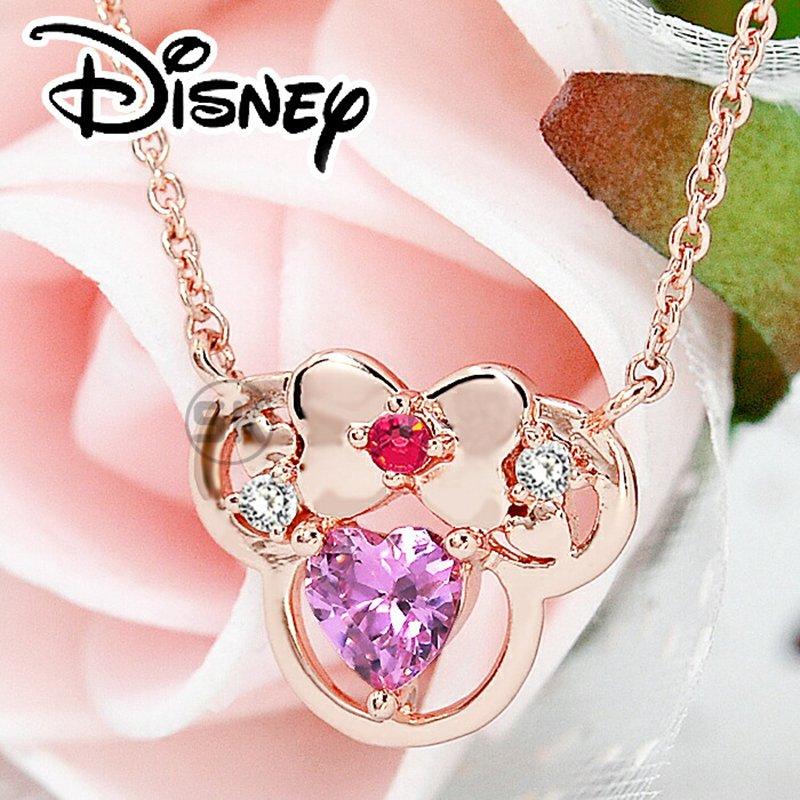 ディズニー ミニー ネックレス レディース 24金 加工 チェーン 収納